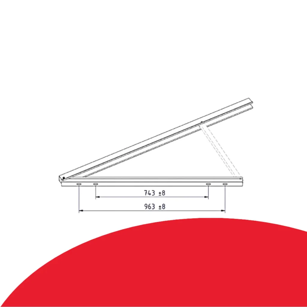 [151001-220] Schletter - Tripod - up to 2.4 meter length modules