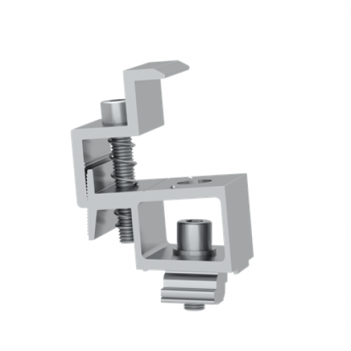 Clenergy - PV-ezRack Commercial Tilt, Front Leg Assembly, 5 degrees, with Z-Module and Grounding Pins