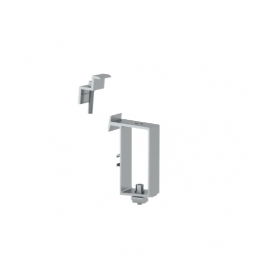 Clenergy - PV-ezRack Commercial Tilt, Rear Leg Assembly, 5 degrees, with Z-Module and Grounding Pins