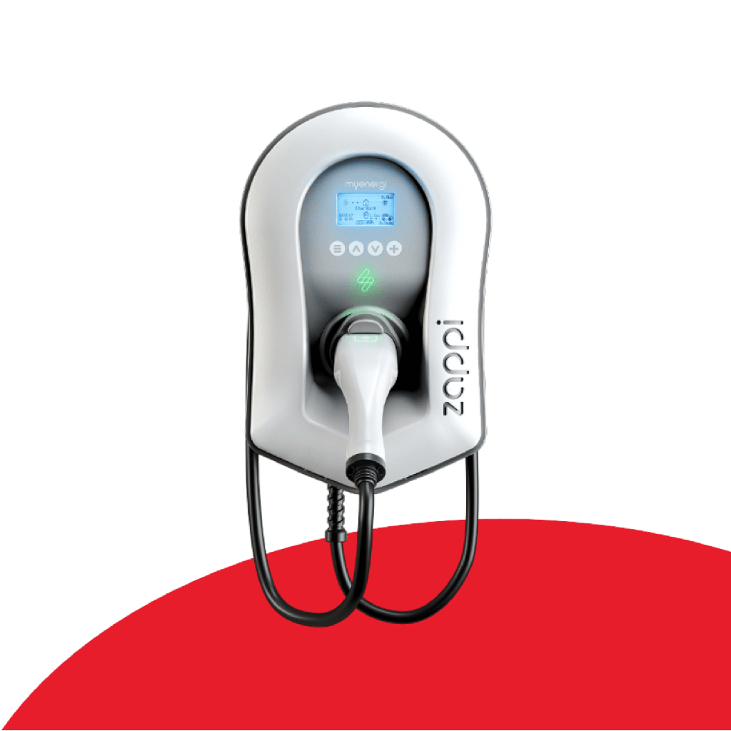 Myenergi Zappi smart EV charger 7kW/22kW Multiphase - white with type 2, 6.5m cable