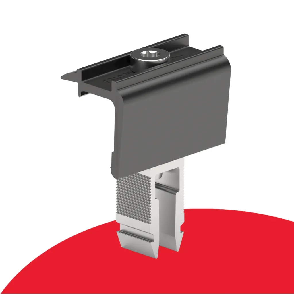 [131021-900] Schletter - End Clamp 30-47mm Proline Black (8.5mm overlap)