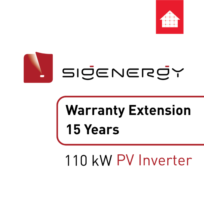 Sigenergy - Warranty extension 15 years 110kW PV inverter