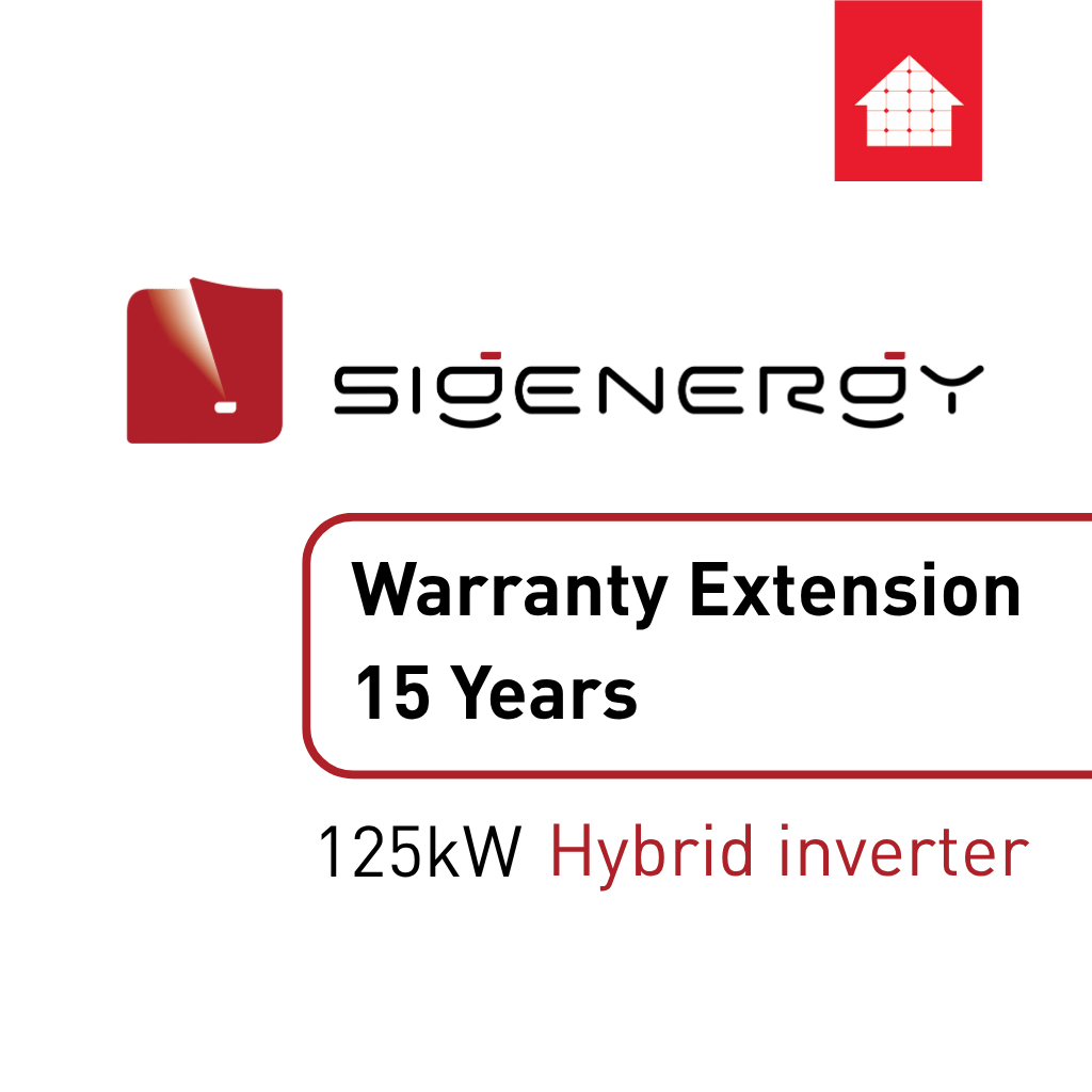 Sigenergy - Warranty extension 15 years 125kW Hybrid inverter