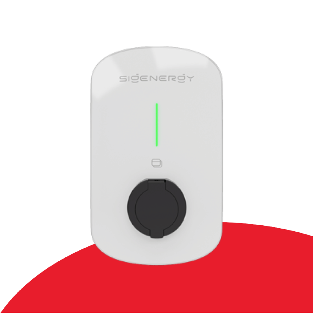 [Sigen EVAC 22 4G T2SH WH] Sigenergy - EV AC Charger 22 kW 4G Type2 Socket with shutter White (SigenStor)