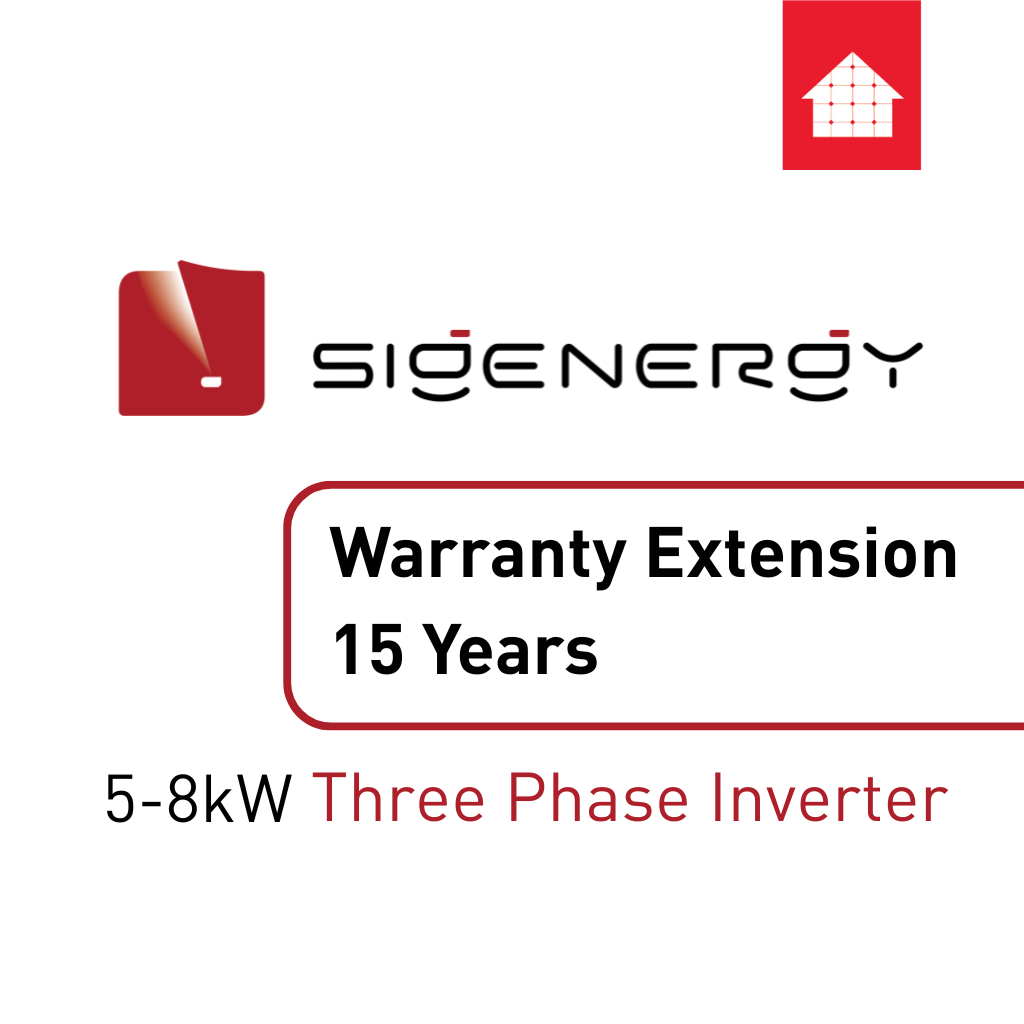 Sigenergy - Warranty extension 15 years 5-8kW three phase inverter