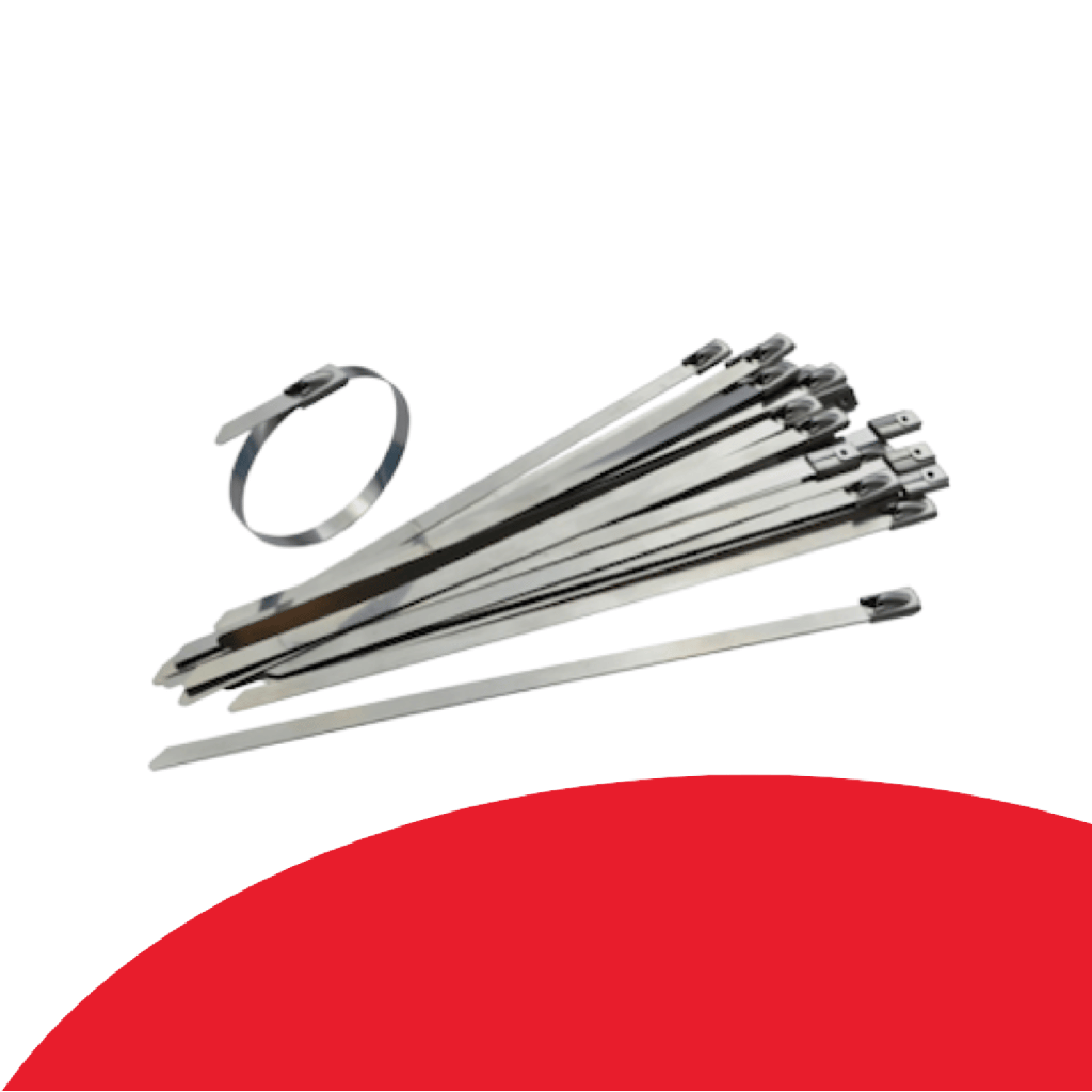[NCSST-100] Nylon coated stainless steel cable ties (bag of 100)