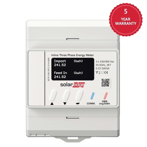 [MTR-240-3PC1-D-A-MW] SolarEdge 3 Phase Inline Energy Meter - SolarEdge Home Network