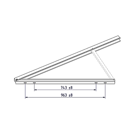 [151001-220] Schletter - Tripod - up to 2.4 meter length modules